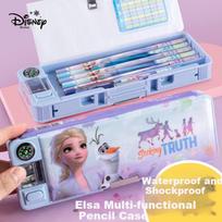 Disney Pencil Case, Multifunctional Pencil Box with Sharpener, Double-Sided Large Capacity Pencil Bag, School Supplies, Frozen DM29229F2