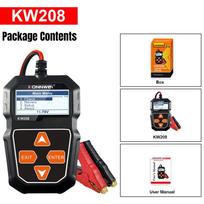 KONNWEI KW208 12V Car Battery Tester Charging Start Test Monitoring Query Battery Fault Information Car Battery Inspection Tool KONNWEi-KW208