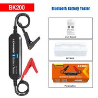 2026 KONNWEI BK200 Bluetooth 5.0 Car Moto Battery Tester 6V 12V 24V Waveform Monitor 100-2000 CCA Charging Cranking Test Tools BK200 Black