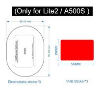 For 70mai Dash Cam Lite 2  A500S Electrostatic Sticker for 70mai Lite 2 Car DVR film holder 3pcs Lite 2  A500S 3PCS