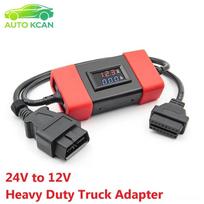 24V to 12V Heavy Duty Truck Diesel Adapter Connector Cable Tools for Thinkdiag OBD2 Scanner for Launch Truck Converter