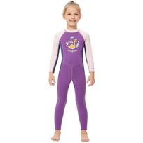 Vaikams 2,5 mm neopreno hidrokostiumas Mergaitėms Viso kūno ilgomis rankovėmis Nardymo Snorkeliavimo Kostiumas Šilta Šiluminė Apsauga Plaukiojimas Banglenčių Sportas Medium purple