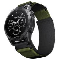 22 26mm Nylon Loop Strap For Garmin 5Plus 6 7 Easy Fit Wristband BeltReplaceable Watch Band Fenix7X/5X/5XPlus/6X/6XPro Bracelet 22mm