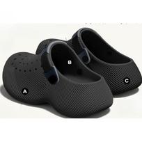 High-top Shoes - New Style Anti-slip and Anti-odor Flip-flops for Men 36-37 juoda