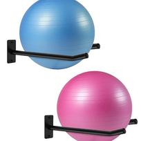 2Pcs Metal Ball Holder Exercise Ball Wall Rack For Gym Garage Studio Storage Yoga Ball For Yoga Ball/Stability Ball/Basketball one set