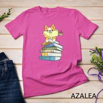 Welsh Corgi Books Coffee - Coffee Dog & Reading Lover Gift Unisex T-shirt 6 3XL