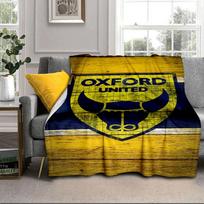Oxford United Crest Portable Blanket/Soft Blanket Bedding Blanket Suitable for Travel Camping Living Rooms Offices Sofas Fan Gifts 75x90cm