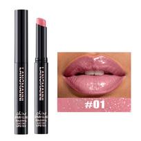 Ten Color Pearl Lipstick Rotating Oblique Design Lipstick Single Set Moisturizing Nude Sexy Lip Glaze Matte Mist Top Non-stick Cup Velvet Lip Gloss 01