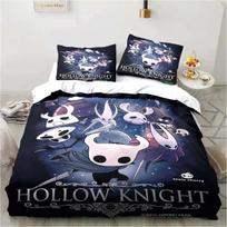 Hollow Knight Game Bedding Set Soft Polyester Quilt Cover Pillowcase Set Single/Double/Queen for Boys Girls Home Textile 135x200cm