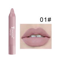 Matte Lipstick Long Lasting  Moisturizing Lip Gloss Easy To Color Waterproof Lip Glaze Lip Liner Rotating Lipstick Pen 1#