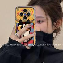 Full Coverage Shockproof Silicone Phone Case Vivo X300 Pro X200S X100 Orange Owl Design Customizable vivo X300