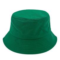 Foldable Fisherman Hat Wide Brim Sun Protection Hat Bucket Hat  for Summer Outdoor Sport Child žalia