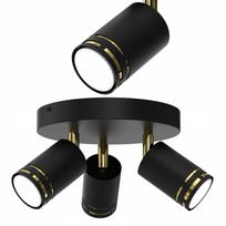 Plafon sufitowy czarny złoty ruchomy led gu10 polska lampa spot reflektor