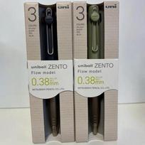 Uni-ball Zento Flow Model 3-Color Pen 0.38mm 2pcs Set green navy Japan