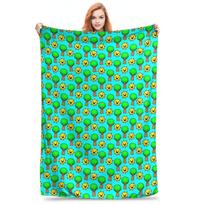 Cartoon Sprunki Game Blankets Fleece Print Breathable Lightweight Throw Blankets for Home Travel Rug Piece, Size: 75*100cm, Weight: 230 GSM