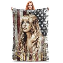 Stevie Nicks Tour Live In Concert Albumcover Blanket Flannel Sofa Throw Blanket for Bedroom Office Throws Bedspread Quilt Size: 75*100cm, Weight: 230 GSM