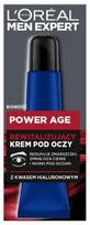 Loreal men expert power age rewitalizujący krem pod oczy z kwasem hialuronowym 15ml