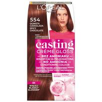 Loreal casting creme gloss farba do włosów - 554 ognista czekolada (48ml, 72ml, 60ml)