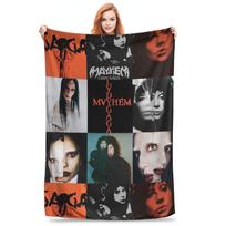 Lady Gaga Mayhem New Album Music Blankets Multi-function Flannel Throw Blanket for Couch Bedding Travel Throws Bedspread Quilt Size: 75*100cm, Weight: 230 GSM