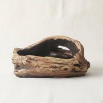 10 Pieces Cement Pot Rustic Look Arboreal Base Planter Decorative Branch Shaped for Desktop, Basket 1-hole