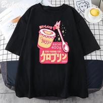 Anime Cardcaptor Sakura T Shirt Women Lovely Pudding Vitality Tees Cartoon Children Tops Girl Summer Pure Cotton Casual Harajuku Unisex T-shirt L