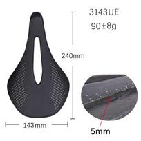 Elitaone Carbon Saddle Super Light 90g MTB/Road Bike Saddles 240x143mm UD  Carbon Finish Bicycle Seat