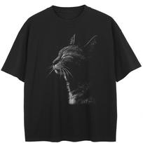 Streetwear Juokingi Grafiniai Marškinėliai Medvilniniai Marškinėliai Unisex Viršūnės Vasariniai Marškinėliai Trumpomis Rankovėmis M juoda