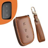 Suitable for 25 Lynk & Co Z20 Z10 leather car key cover, Lynk & Co 900 goat leather smart card cover, genuine leather. ruda