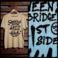 Hip Hop t-shirt 90s rap music underground Cypha Brooklyn Queens XL Tan tee 2XL