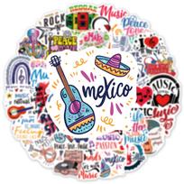 50/100 VNT Mažos Šviežios Muzikinės Grafiti Lipdukai Bagažui Raštinės Prekėms Telefonui Gitarai Puodeliams Vandeniui Atsparūs Teksto Lipdukai