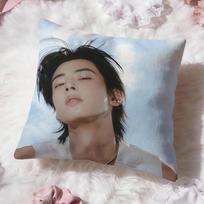 C-Cha E-Eun Woo Cushion Cover Premium Comfort Reversible Pillow Cove -Two in One Design for Any Room & Car Interior 30cmx30cm