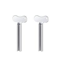 2Pcs Stainless Steel Toothpaste Squeezer Metal Paint Cream Cosmetic Tube Squeezer Key Roller B