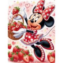 Disney Pearl Painting Set Minnie's Happy Afternoon Exquisite and Sparkling Painting Crafts Home Wall Decoration Handmade Gift 35x45cm