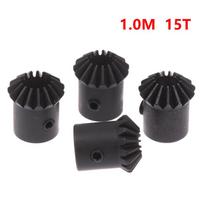 2Pcs 45# Steel 1M 15T Spiral Bevel Gear M1 Modulus 1:1 90 Degrees Differential Gear Bevel Gear Accessories 5mm