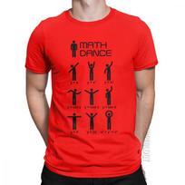 Unisex Math Dance TShirt Mathematical Mathematics Funny ONeck Male Tshirt Tops 100 Cotton Basic Tees Funny Humor T Shirts S