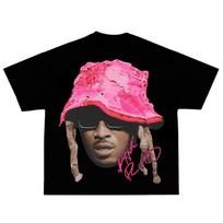 Future Pink Didelio Veido Grafikos Rap Unisex Marškinėliai XL