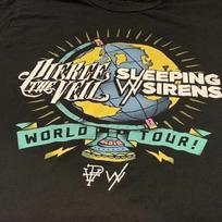 Pierce The Veil Sleeping Sirens World Tour 2015 Concert T Shirt M