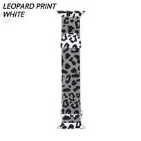 Milanese Loop strap For Apple watch band 46mm 45mm 44mm 40mm 41mm Leopard Print Magnetic bracelet for iWatch Series 11/10/9 8 7 6 SE3/Ultra 2 3 4 49mm 38mm 40mm 41mm balta
