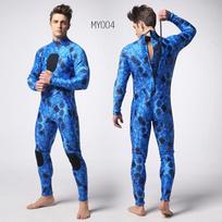 3mm Neoprene Wetsuit Men Camo Pattern Diving Surfing Snorkeling Thermal Protection Full Body Suit Small