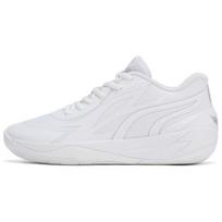 PUMA MB.02 Men Round Toe Lace Up Cushioned Low Top Basketball Shoes White 379419-01 42