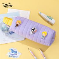 Disney Student Pencil Case, Stylish Large-Capacity Children's Stationery Storage Bag, DIY Durable Pencil Case, Frozen Purple P85259C1-6