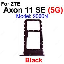 Sim Card Tray Card For ZTE Axon 9 10 10S Pro 11Se Axon 20 4G 5G SIM Card Tray Slot SIM Card Reader Holder Socket Parts Axon 11Se-Black