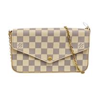 [Pre-Owned] Pochette Felicie Portable Checkerboard Envelope Flap Bag - Very Good #SFAHAX ONE SIZE