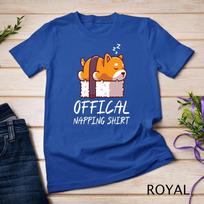 Cute sleeping shiba inu dog Official Napping Unisex T-shirt 9 L