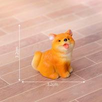 1Pc Resin Shiba Inu Ornament Dog Figurine Animal Miniature Fairy Garden Doll House Decoration Diy Micro Landscape Home Decor A4