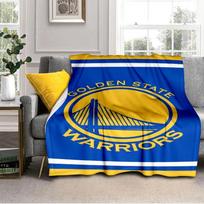 Golden State Warriors Logo Blanket Outdoor Flannel Blanket for Camping, Hiking, Garden Parties, Picnic Essentials,gift for family and friends 75x90cm