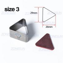 ZONESUN Pilno plieno odos pjovimo štampas Taisyklės štampas Specialios formos tuščiaviduris perforavimo Clicker štampas Odos, PVC amato išpjovimui size 3