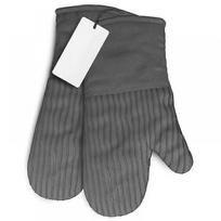 Pair of Gray Big Red House Kitchen Mitts, 232 C Heat Resistant Oven Gloves
