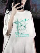 Oversized basic T-shirt – Gothic, Opium, Y2K, Drain style M