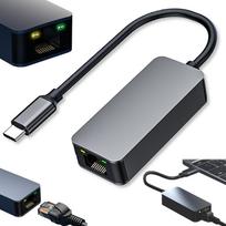 Karta sieciowa usb-c ethernet hub 2.5gbps type-c adapter przejściówka usbc